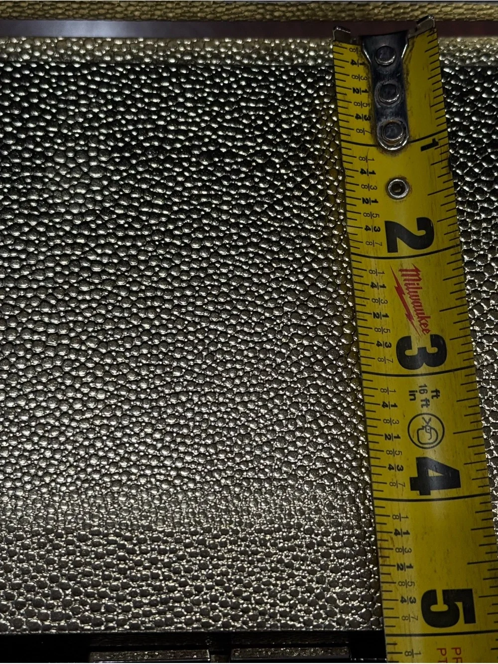 N/A shimmery metallic